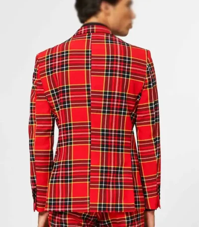 Christmas Plaid Suit Jacket