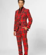 Christmas Plaid Suit Jacket