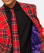 Christmas Plaid Suit Jacket