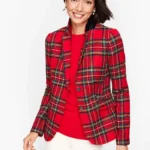 Christmas Plaid Women’s Suit Jacket