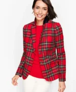 Christmas Plaid Women’s Suit Jacket