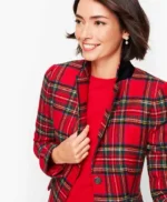 Christmas Plaid Women’s Suit Jacket