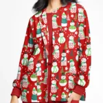 Christmas Scrub Jacket Women’s