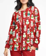 Christmas Scrub Jacket Women’s