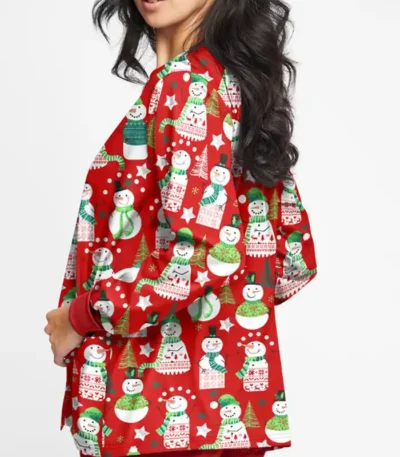 Christmas Scrub Jacket Women’s
