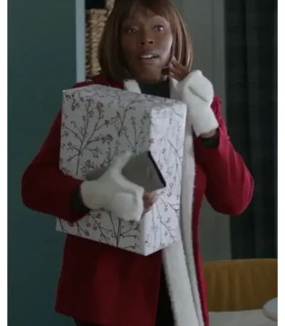 Christmas on Duty Aleta Myles Red Hooded Coat