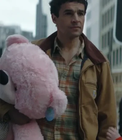 Christopher Abbott Wolf Man Brown Jacket