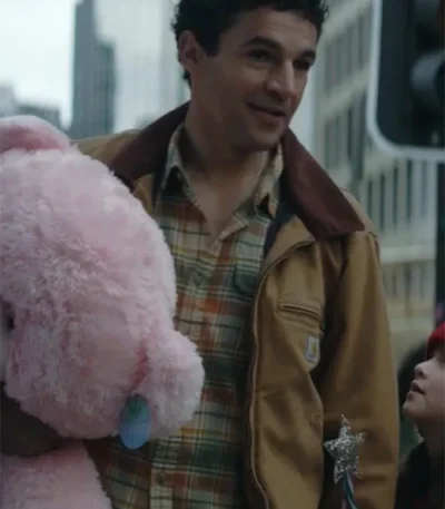 Christopher Abbott Wolf Man Brown Jacket