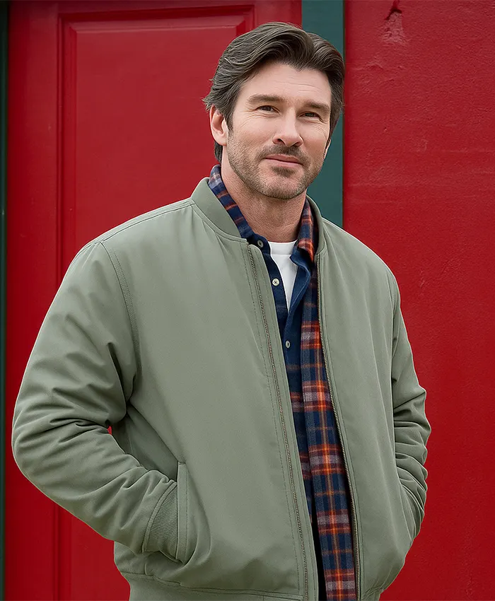 Christopher Russell A Christmas Prayer Bomber Jacket Christopher Russell A Christmas Prayer Bomber Jacket