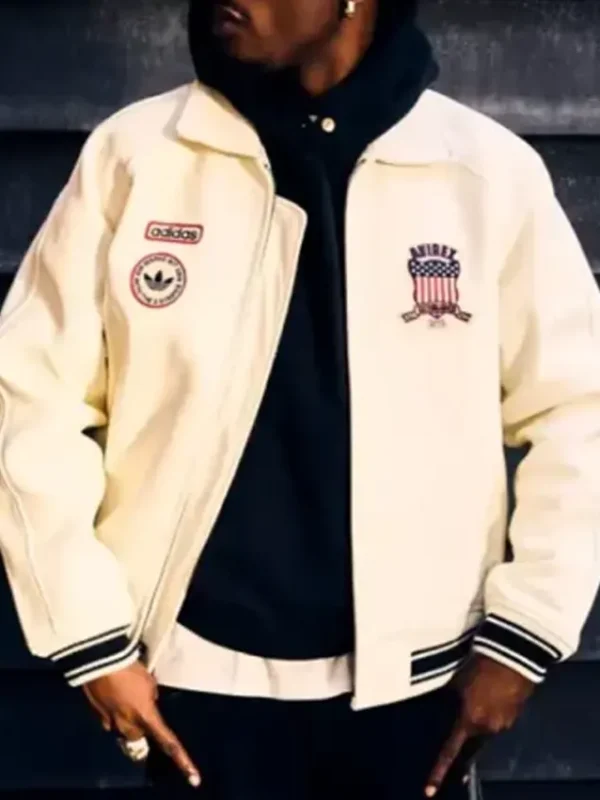 Classic Adidas x Avirex Leather Jacket