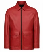 Classic Red Leather Jacket