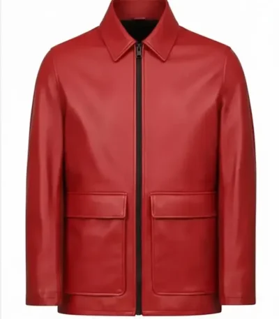 Classic Red Leather Jacket