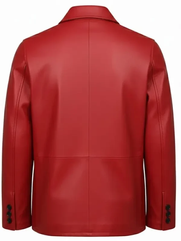 Classic Red Leather Jacket