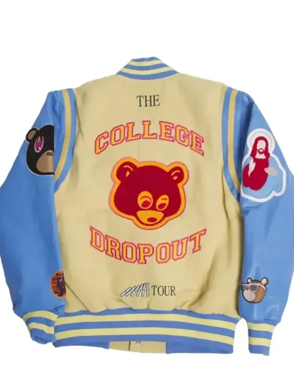 College Dropout We Don’t Care Varsity Jacket