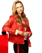 Confessions of a Christmas Letter 2024 Lily Red Biker Jacket