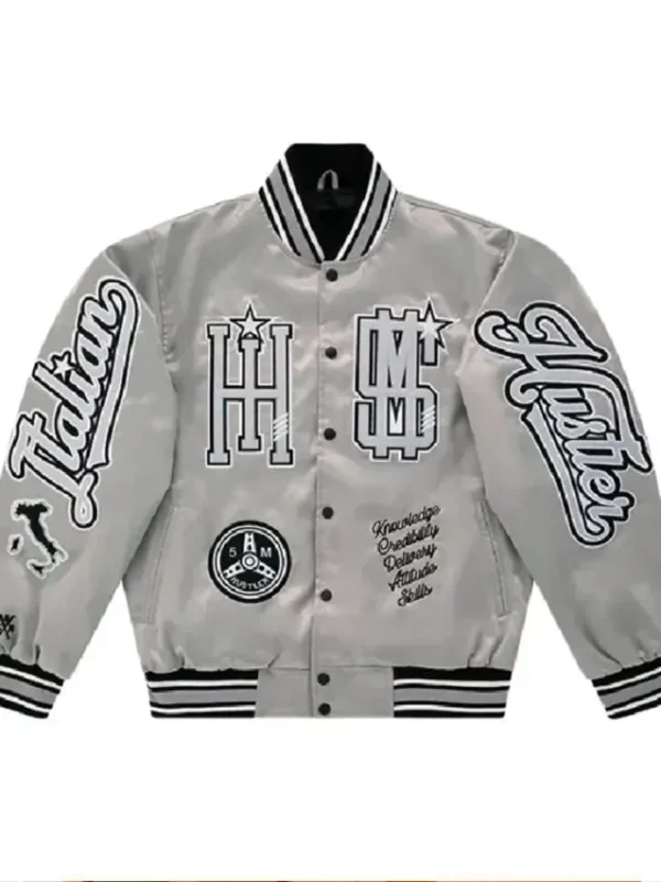 Cookin Soul Italian Hustler Silver Bomber Jacket