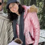 Couples Weekend Alexandra Daddario Pink Jacket