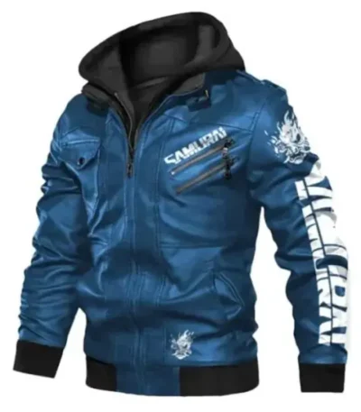 Cyberpunk 2077 Blue Samurai Jacket