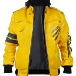 Cyberpunk 2077 Edgerunners David Martinez Yellow Hooded Jacket