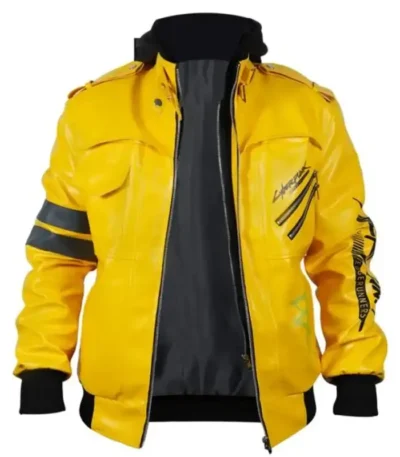 Cyberpunk 2077 Edgerunners David Martinez Yellow Hooded Jacket
