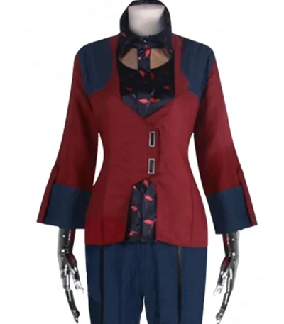 Cyberpunk 2077 Female V Kazuliski Red Suiting Fabric Blazer