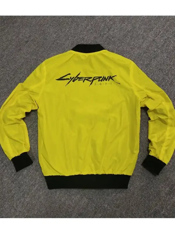 Cyberpunk 2077 Yellow Samurai Cotton Gaming Bomber Jacket