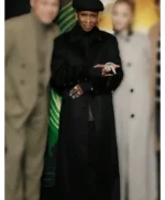 Cynthia Erivo Wicked Black Wool Coat