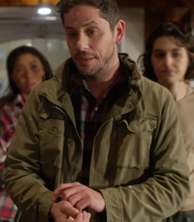 Damian Maffei Round the Decay Green Cotton Jacket