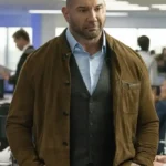 Dave Bautista My Spy Brown Suede Jacket