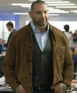 Dave Bautista My Spy Brown Suede Jacket