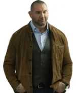 Dave Bautista My Spy Brown Suede Jacket