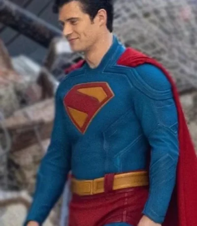 David Corenswet Superman Blue Jacket