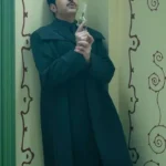 David Dastmalchian Dust Bunny Black Wool Coat
