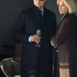 David Morrissey The Woman in Cabin 10 Black Coat