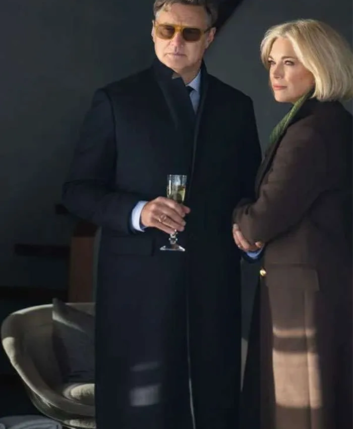 David Morrissey The Woman in Cabin 10 Black Coat David Morrissey The Woman in Cabin 10 Black Coat