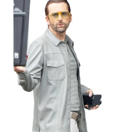 David Tennant Thursday Murder Club Leather Jacket