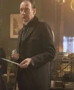 David Thewlis Sherlock & Daughter Black Wool Coat