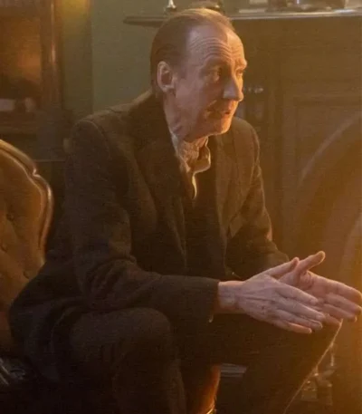David Thewlis Sherlock & Daughter Black Wool Coat