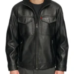Dennis Black Leather Jacket