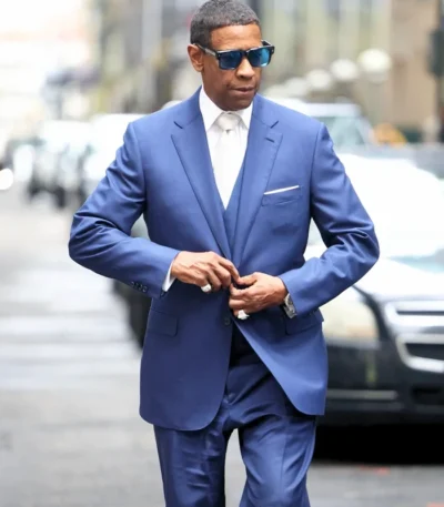 Denzel Washington Highest 2 Lowest Blue Suit