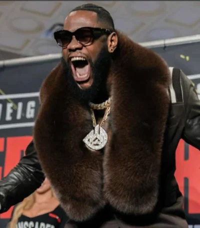 Deontay Wilder Fur Coat