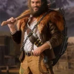 Desperados 3 Hector Mendoza Brown Shearling Leather Jacket
