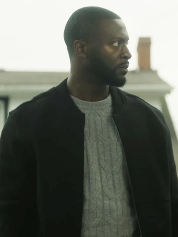 Detective Alex Cross S01 Black Bomber Jacket