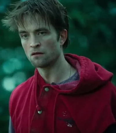 Die My Love Robert Pattinson Red Hooded Vest