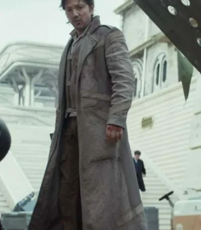 Diego Luna Andor S02 Grey Trench Coat
