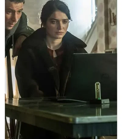 Disclosure Day Eve Hewson Shearling Jacket