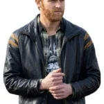 Disclosure Day Wyatt Russell Leather Jacket