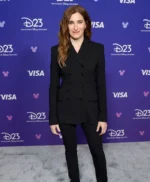 Disney Event D23 Kathryn Hahn Black Coat