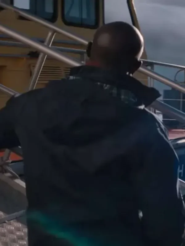 Thrash Djimon Hounsou Blue Hooded Jacket