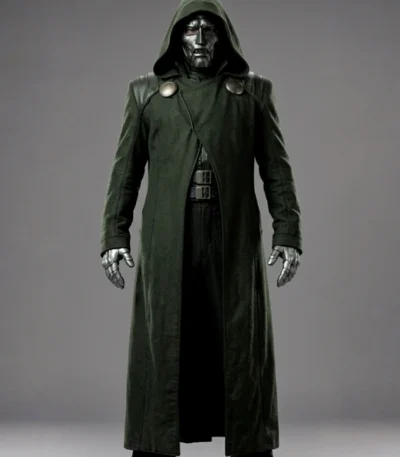 Doctor Doom Fantastic Four Green Cosplay Coat